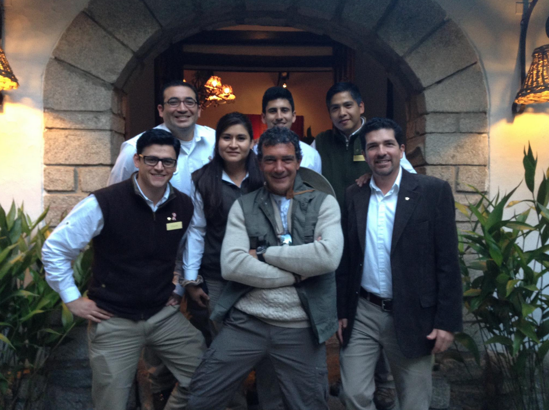 Antonio Banderas at Inkaterra Machu Picchu Pueblo Hotel