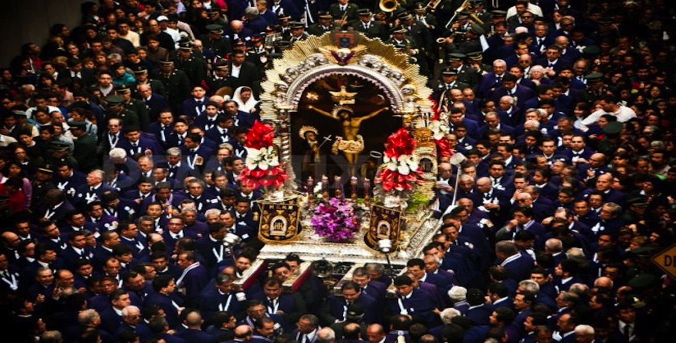 Procession of the Lord of Miracles in Peru