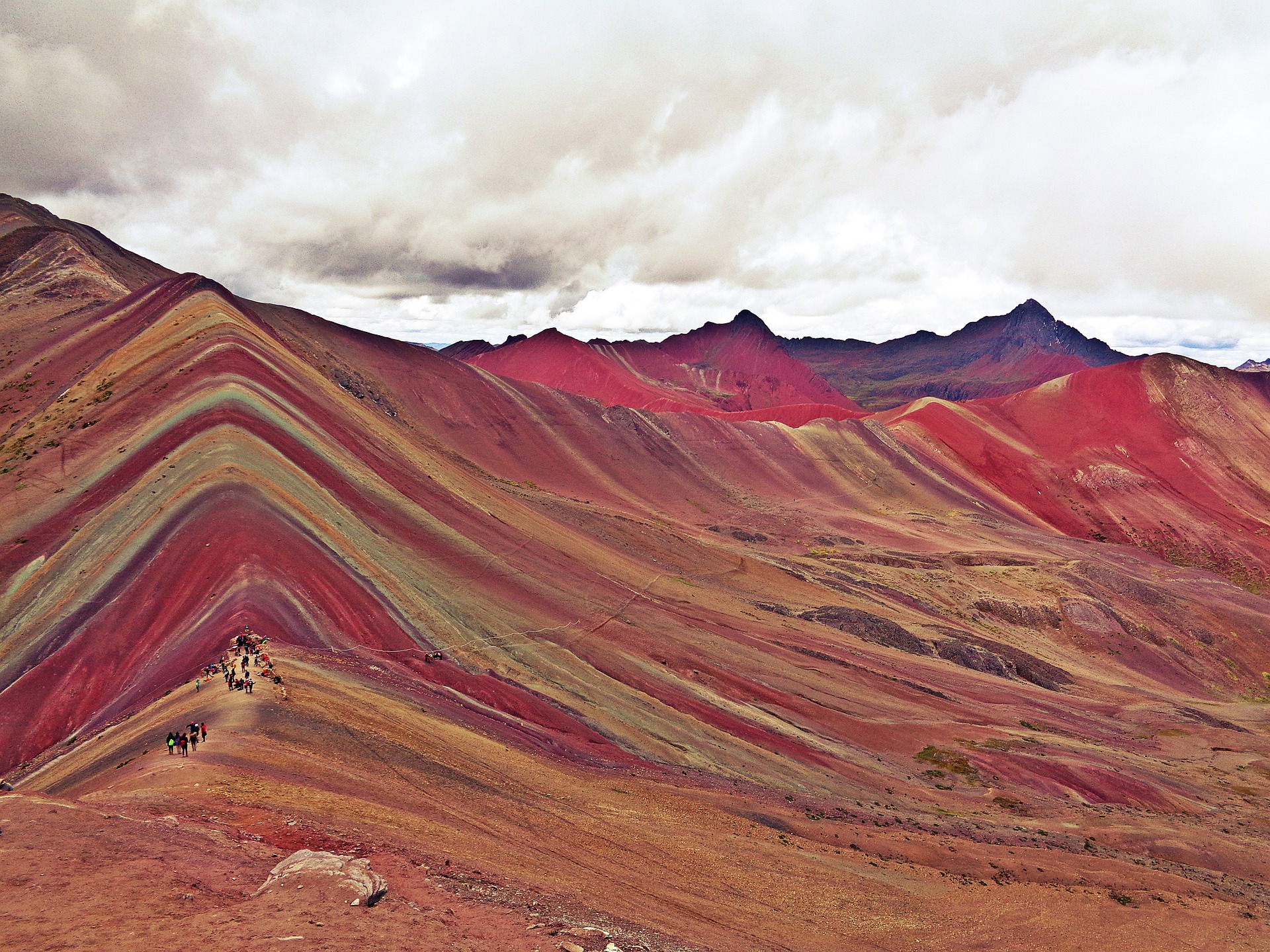 Rainbow mountain in Peru