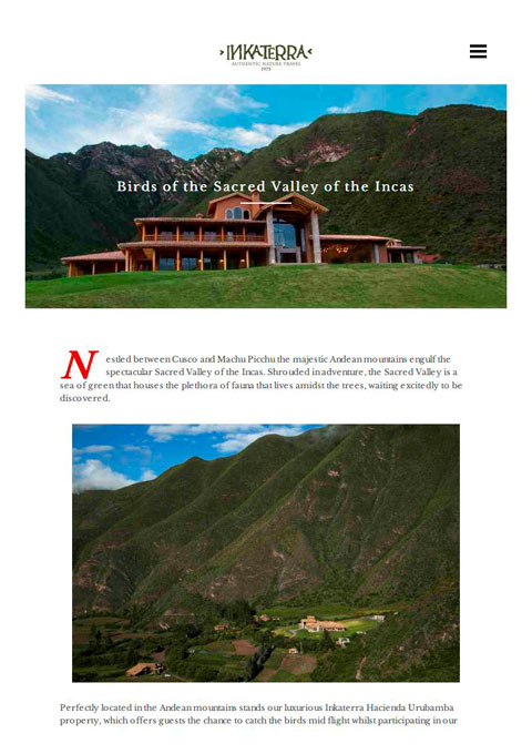 Blog Inkaterra