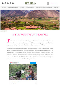 Blog Inkaterra