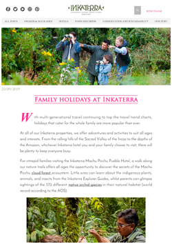 Blog Inkaterra