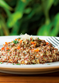 Quinotto with red quinoa