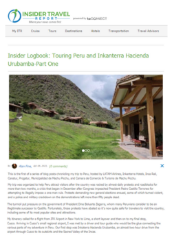 Insider Logbook: Touring Peru and Inkanterra Hacienda Urubamba