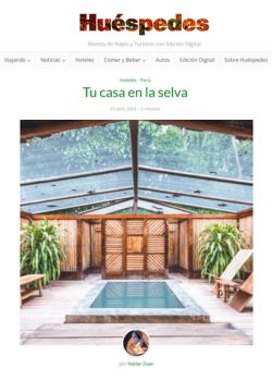 TU CASA EN LA SELVA – REVISTA HUESPEDES – 2023.04