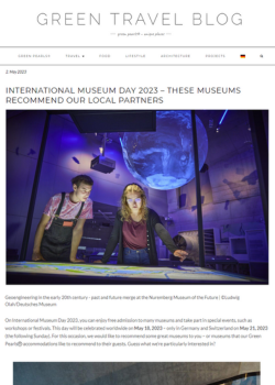 GREEN TRABEL BLOG – INTERNATIONAL MUSEUM DAY 2023 – THESE MUSEUMS RECOMMEND OUR LOCAL PARTNERS – 2023.05