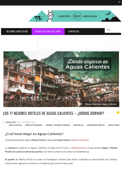 LOS 17 MEJORES HOTELES DE AGUAS CALIENTES – ¿DÓNDE DORMIR? – VOYAGE PEROU – 09.23