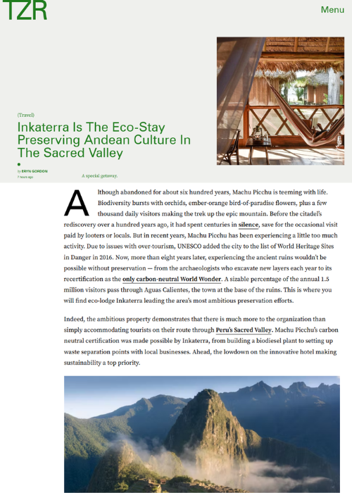 INKATERRA IS THE ECO