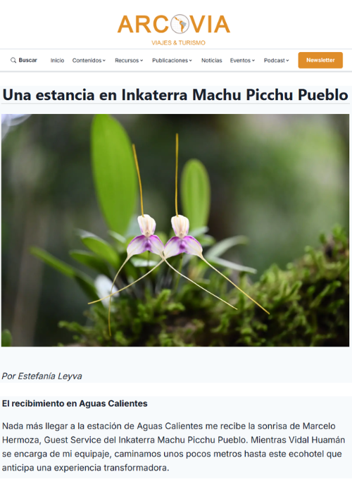 Una estancia en Inkaterra Machu Picchu Pueblo – Arcovia – NOV.25