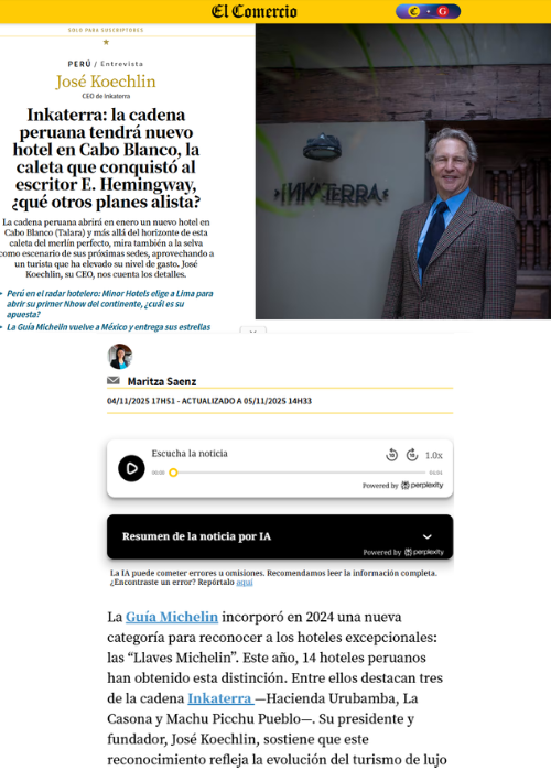 “La tendencia mundial del turismo de lujo es hacia el campo”