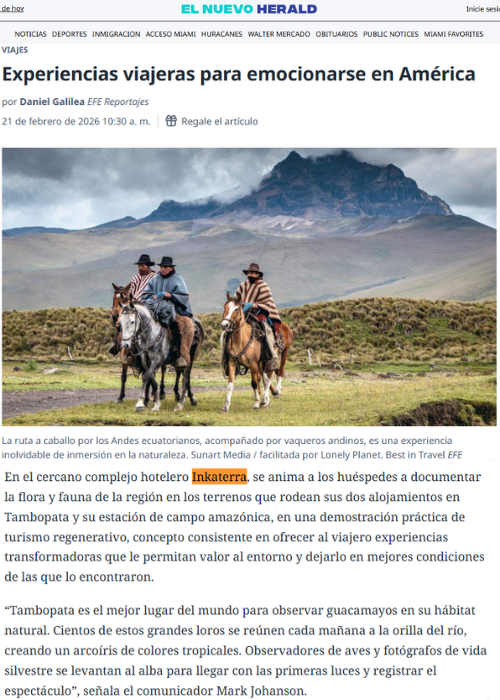 Experiencias viajeras para emocionarse en América