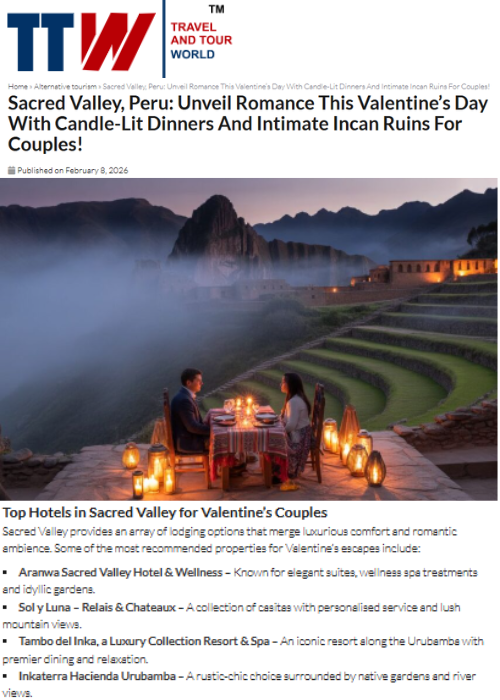 Sacred Valley, Peru: Unveil Romance This Valentine’s Day With Candle