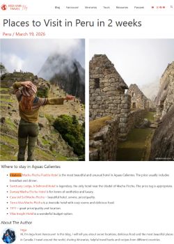 Places to Visit in Peru in 2 weeks