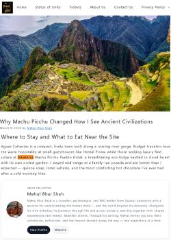 Why Machu Picchu Changed How I See Ancient Civilizations