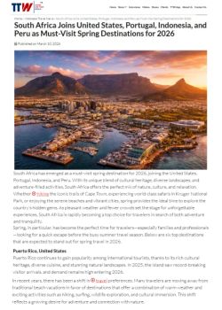 South Africa Joins United States, Portugal, Indonesia, and Peru as Must