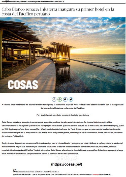 ABR 26 – Cabo Blanco renace_ Inkaterra inaugura su primer hotel en la costa del Pacífico peruano – COSAS.PE