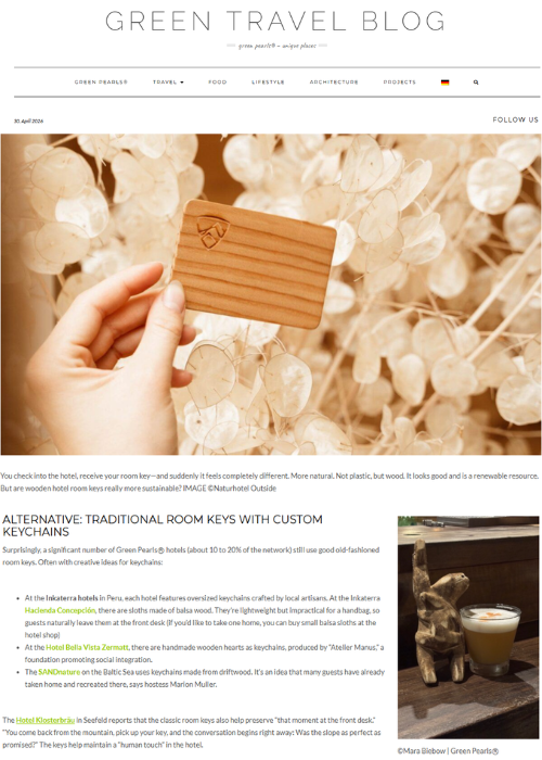 ABR 26 – Wood vs. Plastic How Sustainable Are Hotel Room Key Cards – GREEN TRAVEL BLOG