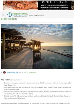 Why Peru’s Inkaterra is Celebrating Hemingway in Cabo Blanco