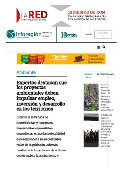 EXPERTOS DESTACAN QUE LOS PROYECTOS AMBIENTALES DEBEN IMPULSAR