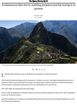 AS FAMOUS AS THIS SITE IS, NOTHING PREPARES YOU FOR SEEING IT