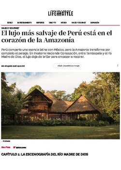 EL LUJO MÁS SALVAJE DE PERÚ ESTÁ EN EL CORAZÓN DE LA AMAZONÍA