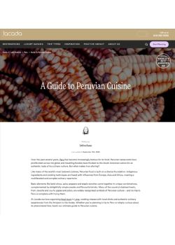 A GUIDE TO PERUVIAN CUISINE